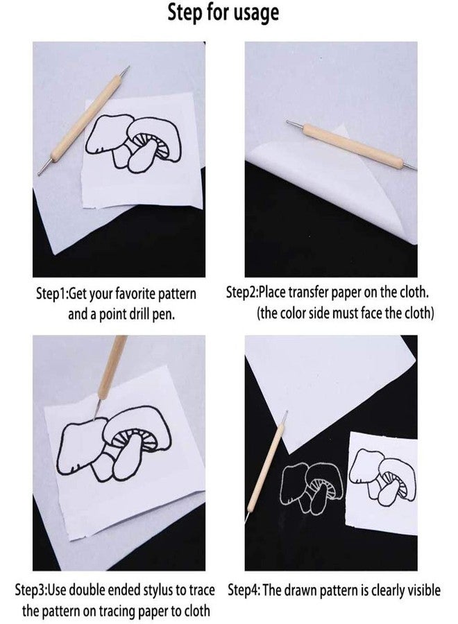 Yesallwas 50 Sheets A4 Multicolor Carbon Transfer Paper,Tracing Paper Carbon Copy Paper for Wood, Paper, Canvas and Other Art Surfaces with 1 Pieces Double Ended Tracing Stylus - Image 3