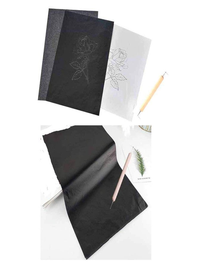 Yesallwas 50 Sheets A4 Multicolor Carbon Transfer Paper,Tracing Paper Carbon Copy Paper for Wood, Paper, Canvas and Other Art Surfaces with 1 Pieces Double Ended Tracing Stylus - Image 4