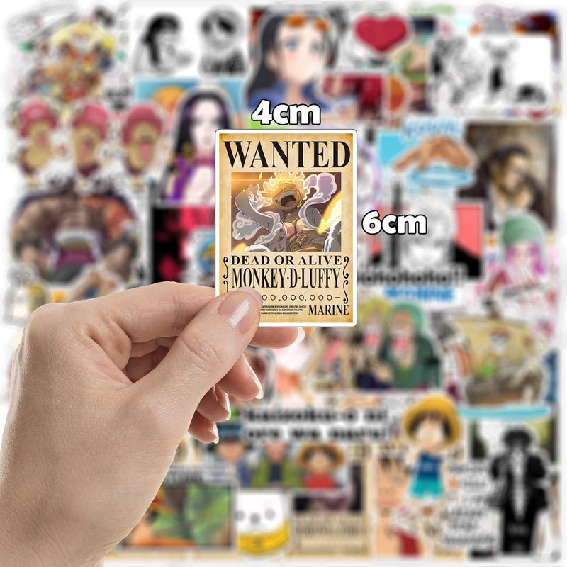 Thepaper9store Vinyl Pack of 85+ One Piece Stickers for Laptop, Phone Case, Guitar, Bike, Pc, Scrapbook etc. Waterproof Glossy Laminated Residue Free Anime Stickers, self-adhesive, 6 cm - Image 5