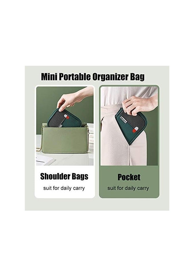 FengSVMA 2 Size Empty First Aid Bags with Small Medical Pouch, Insulated Survival Medicine Bag, Portable Medication Travel Carrying Case with Handle for Car Home Camping Office Workplace - Image 2