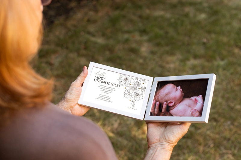 The Grandparent Gift Co. First Grandchild Gift for New Grandparents - Poetry Frame (White) - Image 3