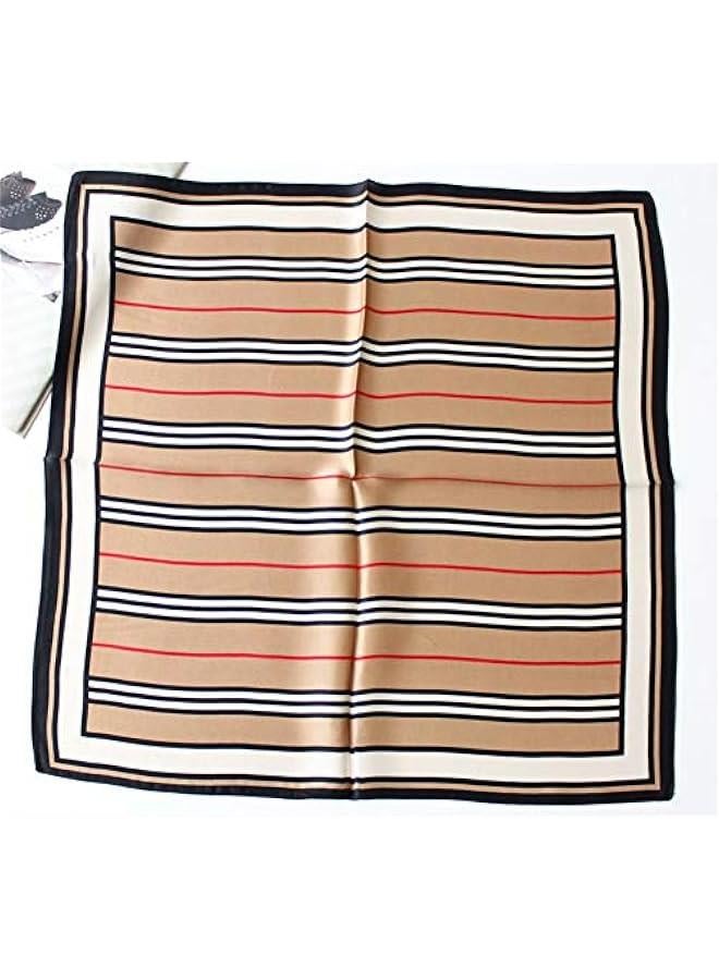 Arabest Women's Men's Small Square 100% Real Mulberry Silk satin Scarfs Hair head face scarf 21 x 21 - Image 4