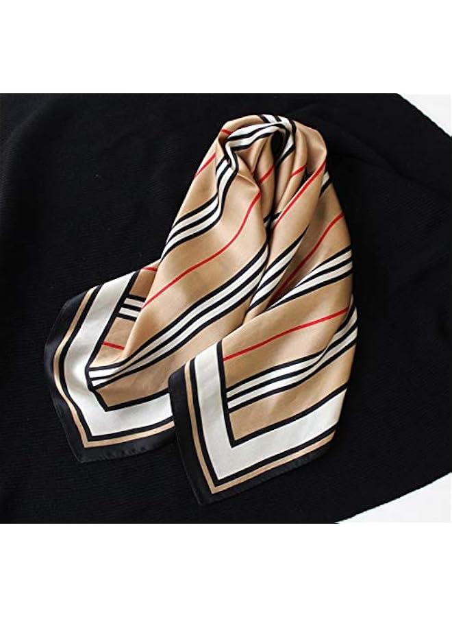 Arabest Women's Men's Small Square 100% Real Mulberry Silk satin Scarfs Hair head face scarf 21 x 21 - Image 3