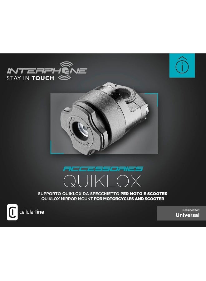 Interphone Quiklox Small Tube Mirror Mount - Image 2