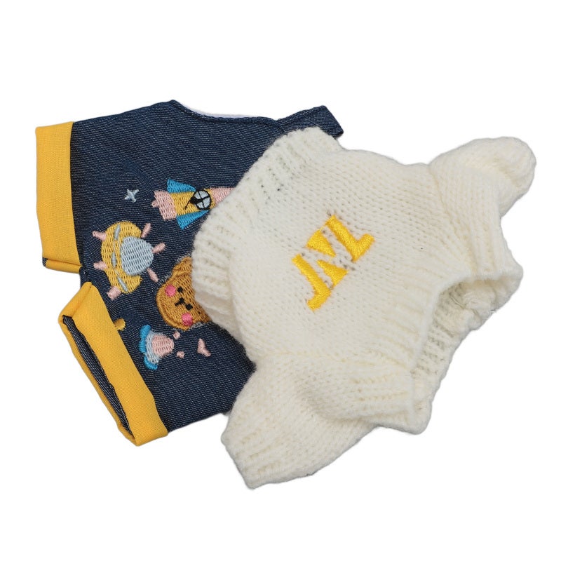 Plush Doll Clothes Soft Cotton Doll Sweater Set for 20cm Bear - Easy Clean Doll Outfit for Doll Collection - Image 5
