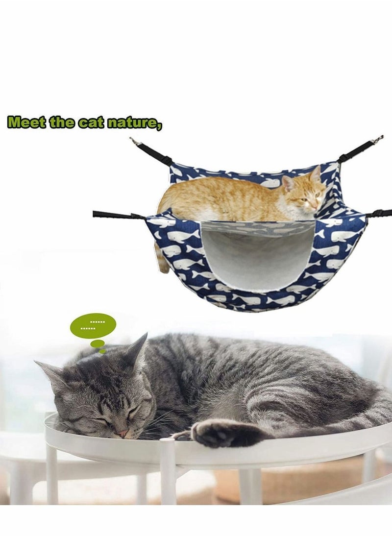 Y&D Cat Cage Hammock Double Layer Hanging Adjustable Soft Pet Bed Suit for Puppy Kitten Rabbit Ferret or Small 2 Level Indoor Bag Spring/Summer/Fall/Winter  - Image 3