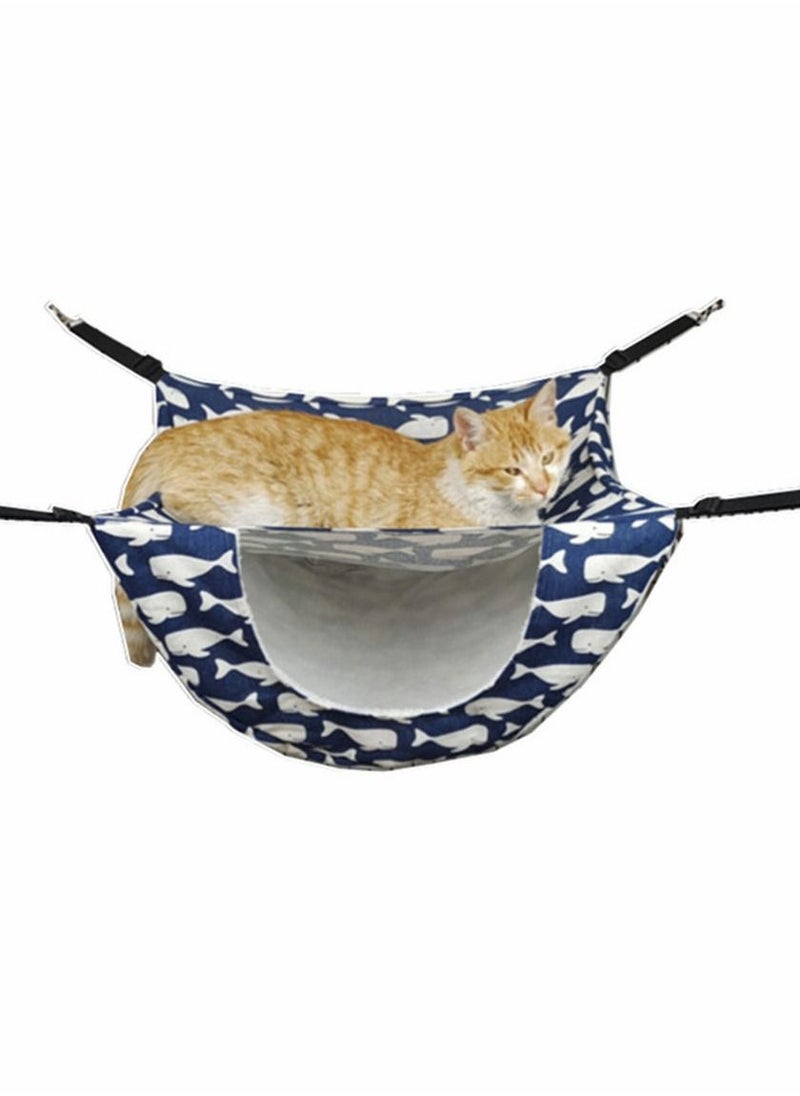 Y&D Cat Cage Hammock Double Layer Hanging Adjustable Soft Pet Bed Suit for Puppy Kitten Rabbit Ferret or Small 2 Level Indoor Bag Spring/Summer/Fall/Winter  - Image 1