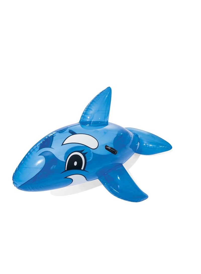 Bestway Transparent Whale Rider - Fun Inflatable Pool Float for Kids and Adults, Durable Ride-On Water Toy - Image 1