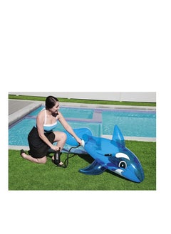 Bestway Transparent Whale Rider - Fun Inflatable Pool Float for Kids and Adults, Durable Ride-On Water Toy  - Image 2