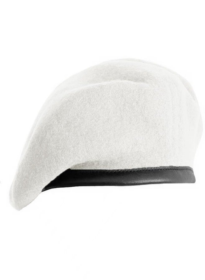 Gajaous British Military Berets for Men and Women,Wool and Leather Beret Hats,Multiple Colours Army Beret
