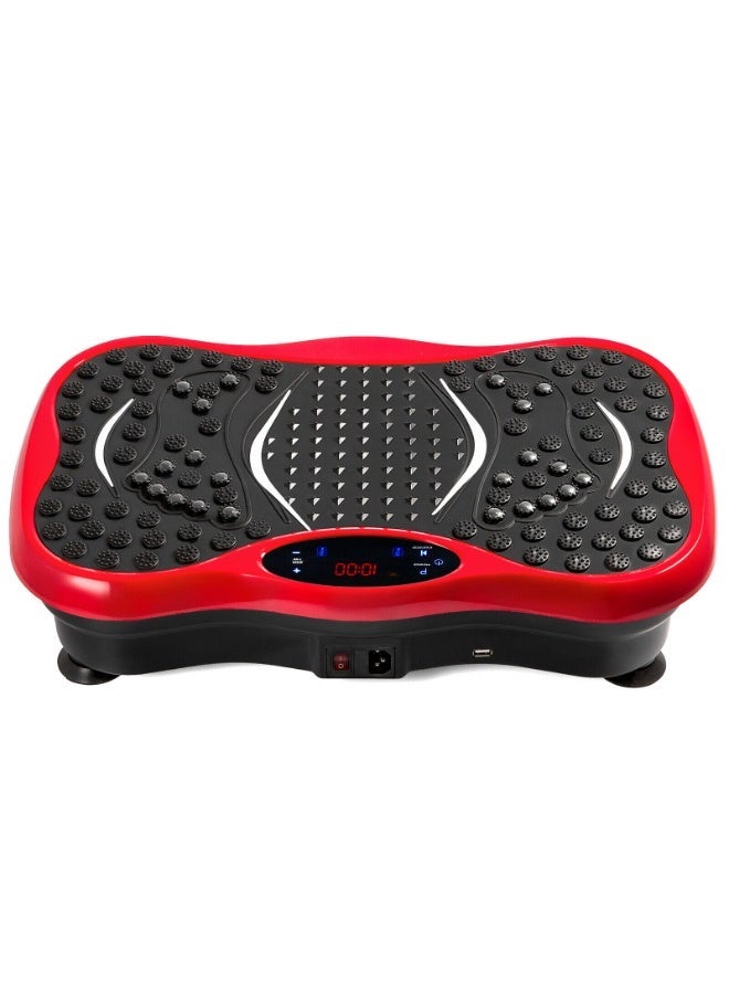 ICON Vibration Exercise Platform – Full Body Vibration Machine with Resistance Bands & Remote Control – Multiple Speed Levels – Home Fitness Equipment - RED - Image 1