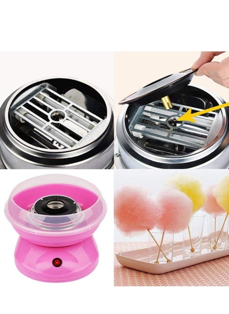 New Cotton Candy Maker – Non-Stick, Easy-to-Clean, and Quiet Household Machine in Pink. Perfect for making delicious cotton candy at home with minimal mess and noise. - Image 5