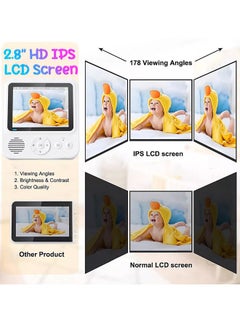 Occuwzz 2.8 inch HD babysitting wireless camera with night temperature use baby monitor night vision infrared  - Image 5