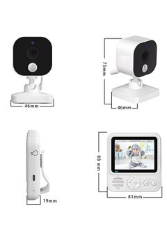 Occuwzz 2.8 inch HD babysitting wireless camera with night temperature use baby monitor night vision infrared  - Image 2