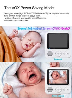 Occuwzz 2.8 inch HD babysitting wireless camera with night temperature use baby monitor night vision infrared  - Image 4