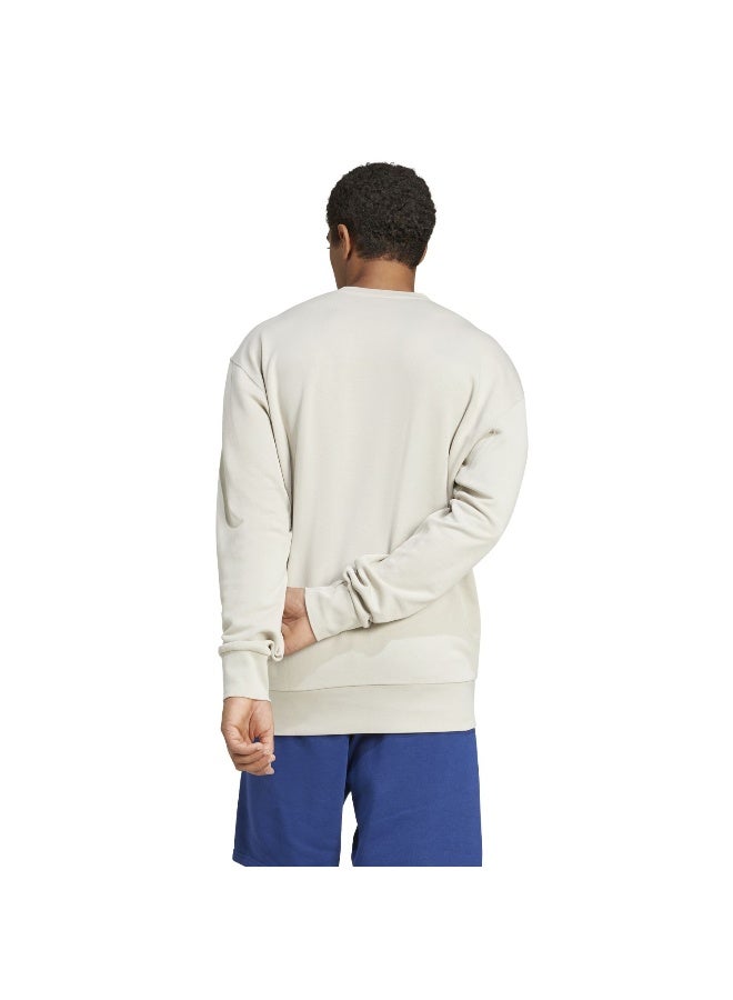 Adidas Adidas M A Szn Ft Crw M Beige Not Sports Specific Sweatshirts For Men - Image 3