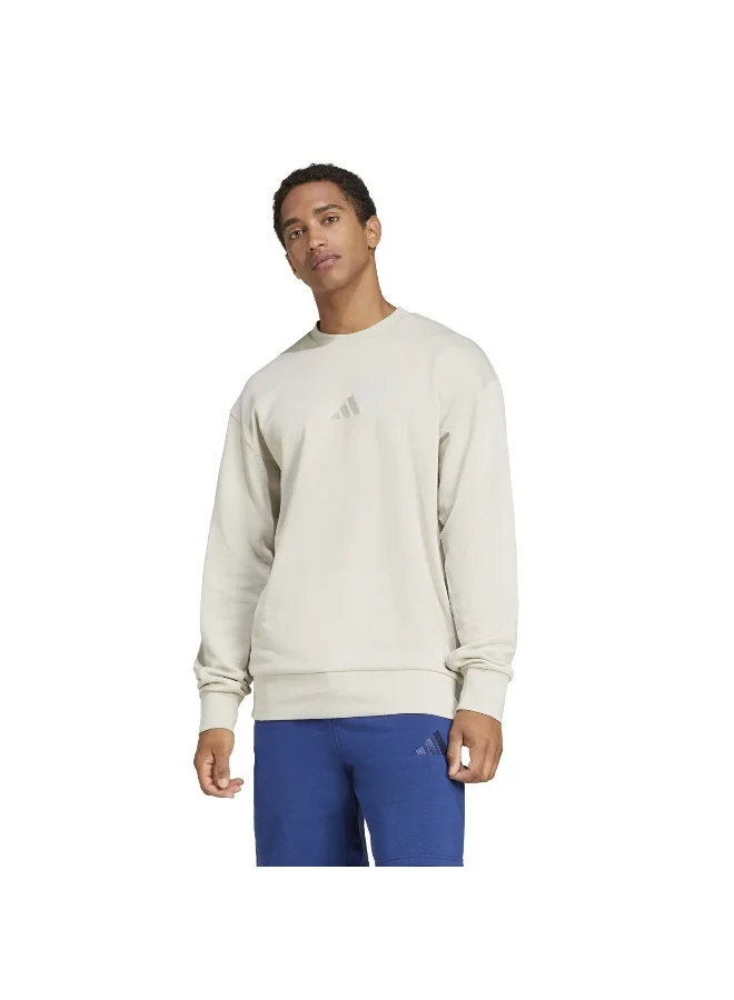 Adidas Adidas M A Szn Ft Crw M Beige Not Sports Specific Sweatshirts For Men