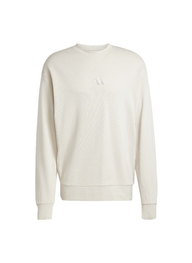 Adidas Adidas M A Szn Ft Crw M Beige Not Sports Specific Sweatshirts For Men - Image 1