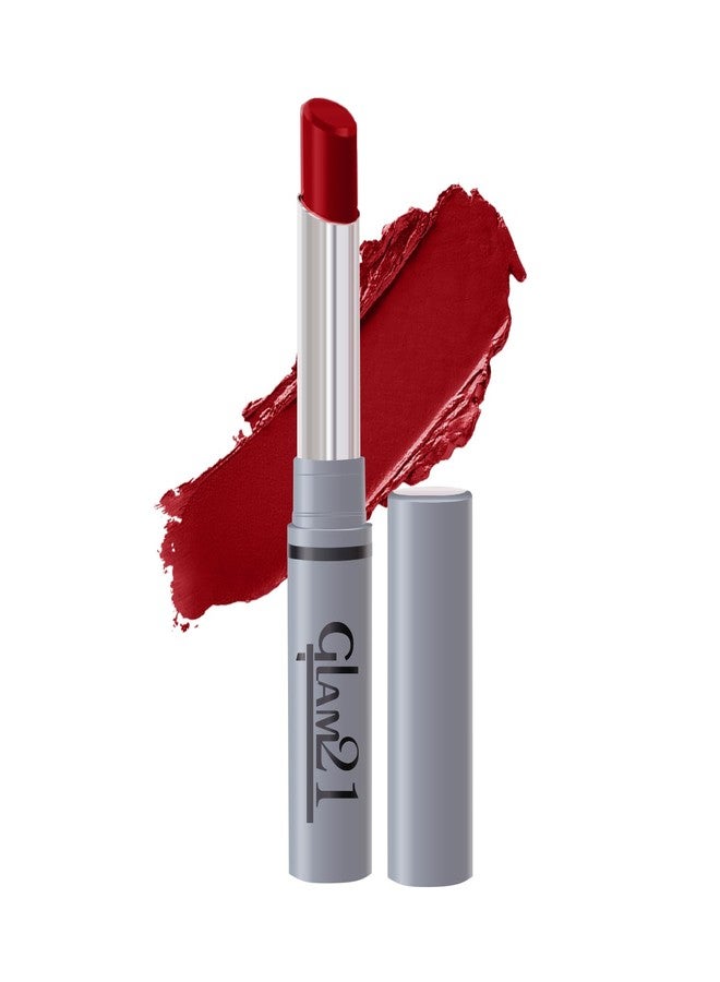 Glam 21 Glam21 Long Lasting Non-Transfer Lipstick|Creamy Matte Formula | Smudge-Free | HD-Colored lips - 2gm|Give Me Red-03 - Image 1