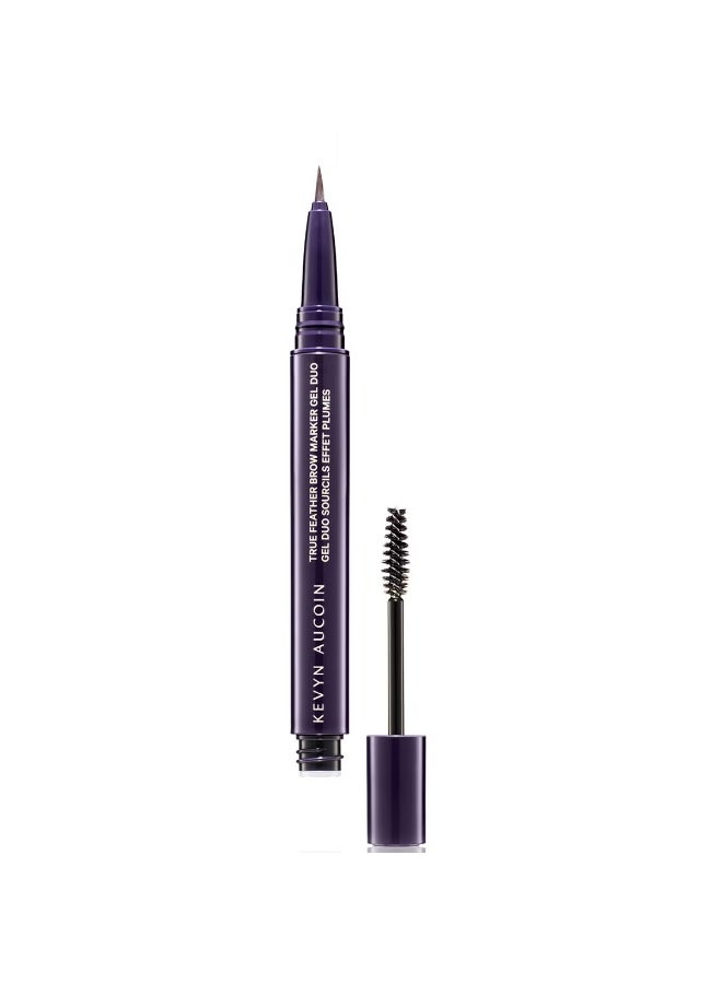 Kevyn Aucoin Kevyn Aucoin True Feather Brow Marker Gel Duo - Brunette  - Image 1