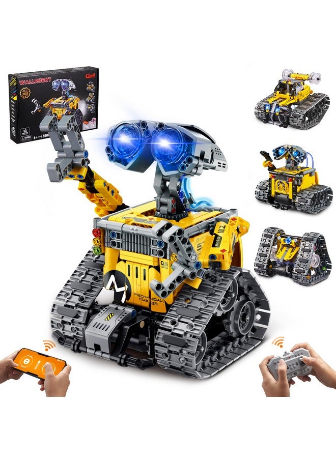 Sillbird Stem Building Toys 4In1 Remote & App Controlled Creator Wall Robot Toys Set Creative Gifts For Boys Girls Kids Aged 6 7 812 New 2023 (560 Pieces) - Image 1