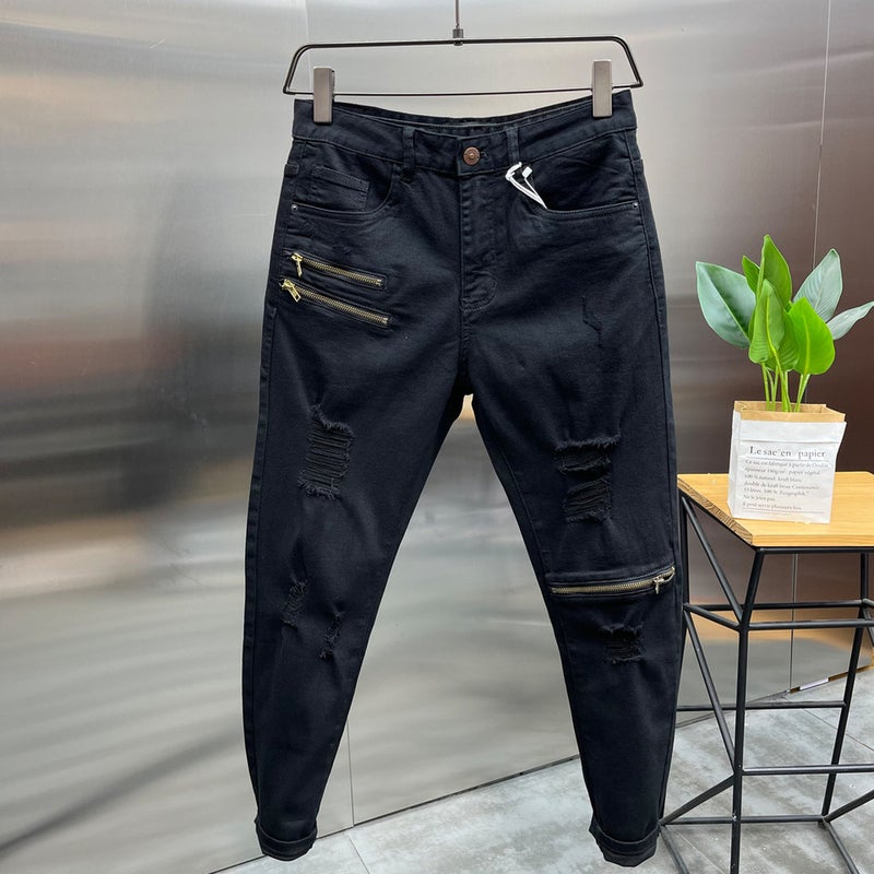 Unisex Classic Denim Jeans Loose Fit Daily Outdoor Wear - Image 2