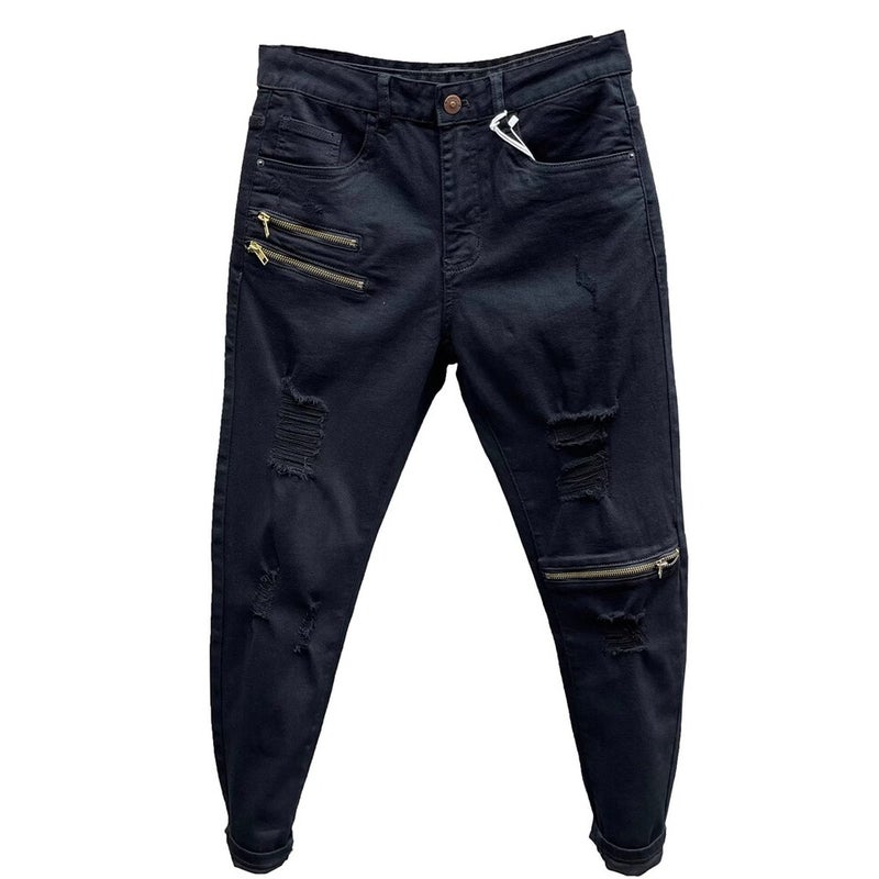 Unisex Classic Denim Jeans Loose Fit Daily Outdoor Wear - Image 4