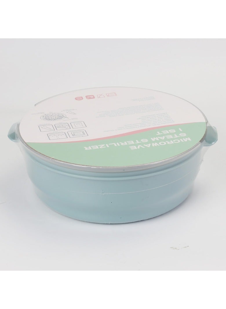 Baby Bottle Steriliser Box, High Temperature Steam Sterilization for Bottles, Teats, Breast Pump Accessories, Microwave Disinfection Box, 99.99% Sterilization in 2 Minutes