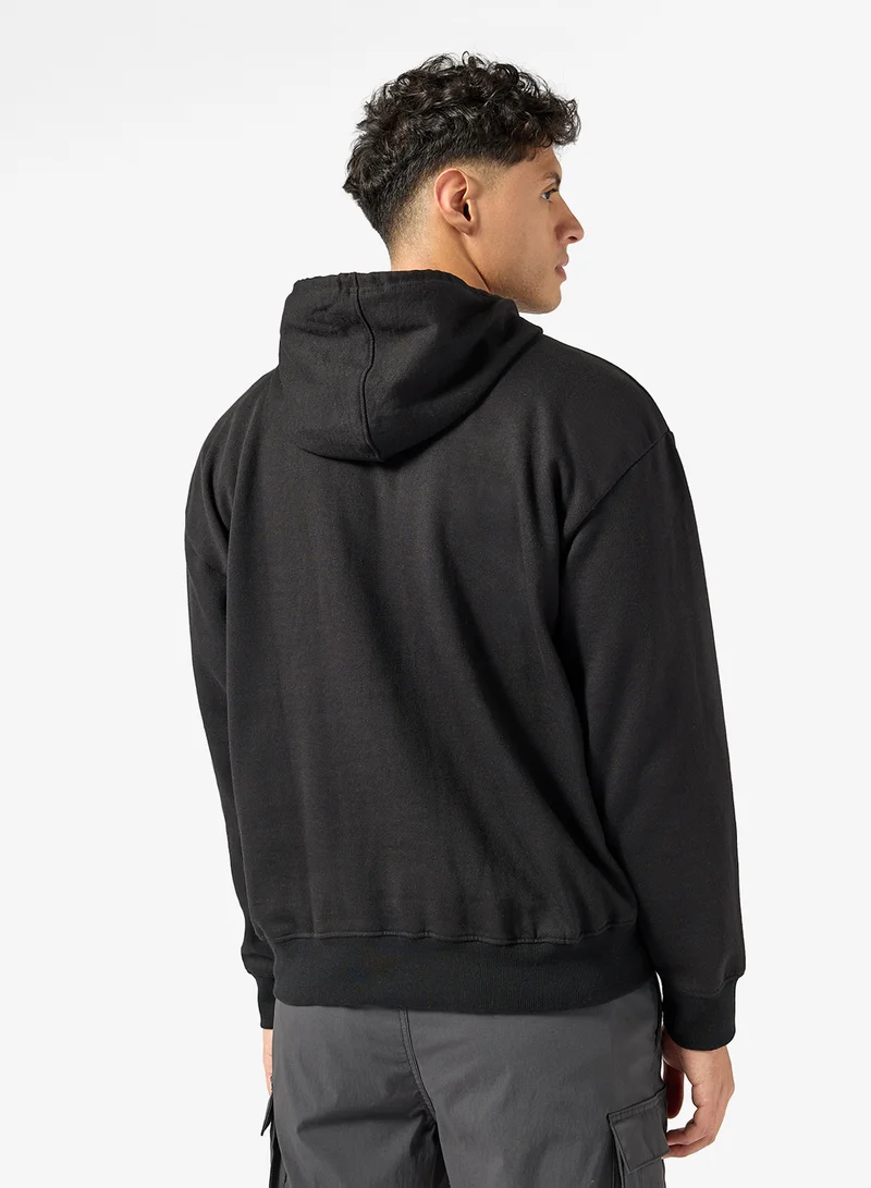 Seventy Five Basics Graphic Print Hoodie