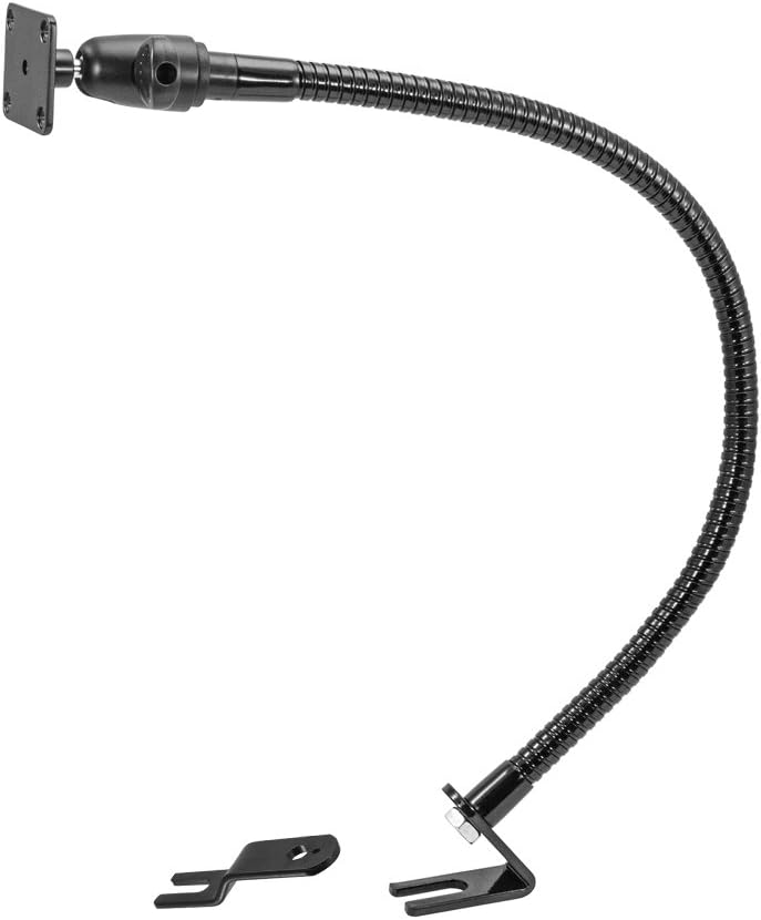 ARKON GN092-L28-AMPS Car or Truck Seat Rail Mounting Pedestal with Gooseneck and 4 Hole AMPS Head, Black - Image 3