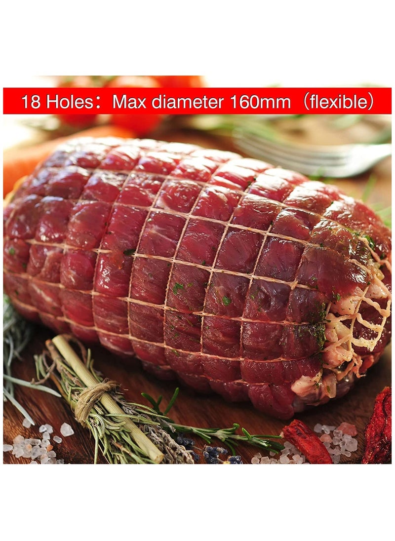 KASTWAVE - 5m Meat Netting Roll, Size 18, Elastic Smoked Meat Poultry Ham Netting Meat Butcher Twine Net Roll Wrapping Net, Beef Netting Roll for Meat Cooking Meat Sausage Making - Image 1