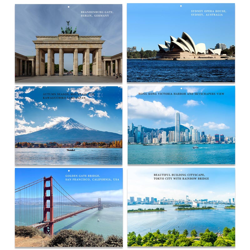 Dayvorax 2026 Wall Calendar - Monthly Calendar 2026-2027, Jan 2026 - Jan 2027, 11" x 16.5", Large Wall Calendar with Thick Paper, Large Blocks, Home or Office Calendar, World Scenery - Image 5