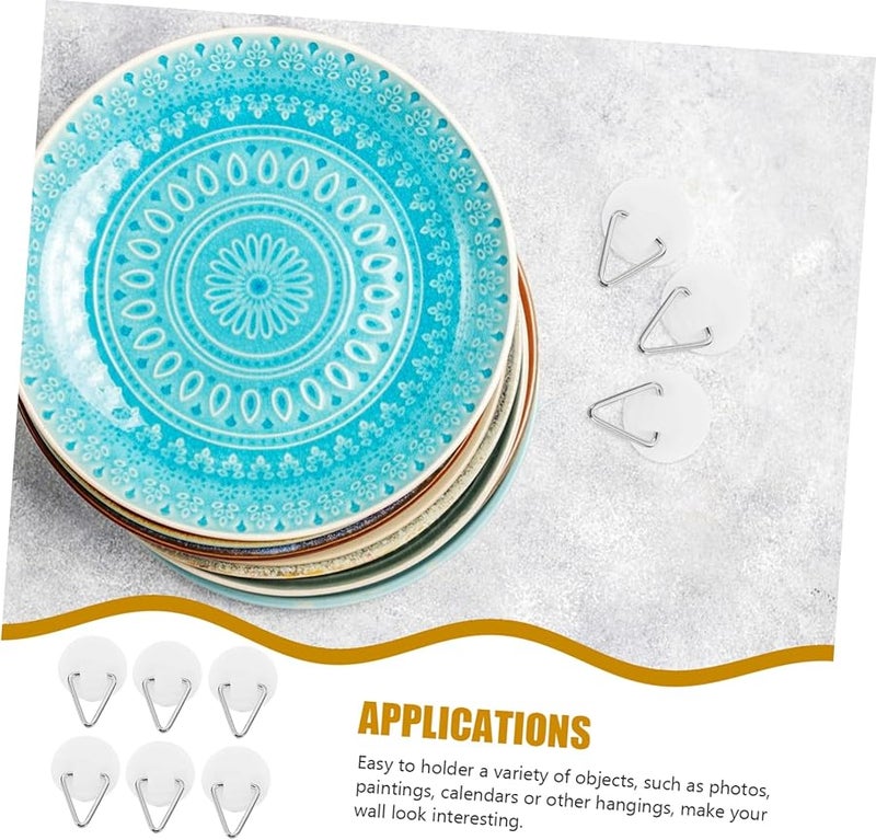 50 قطعة من خطاطيف الحائط اللاصقة البيضاء غير القابلة للتلف لتعليق الصور القابلة للإزالة - Image 3