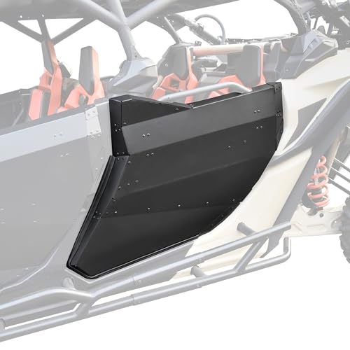 SAUTVS Rear Aluminum Full Doors for Can-Am X3 MAX, Heavy Duty Aluminum Rear Full Metal Doors Panels for Can-Am Maverick X3 MAX 2017-2025 Accessories, Replace OEM #715004753, 715007972 - Image 1