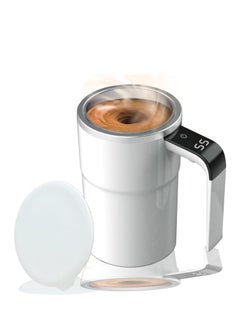 Generic **Automatic Magnetic Stirring Coffee Mug – Battery-Powered Self-Mixing Stainless Steel Tumbler for Home, Office, and Travel | Electric Rotating Mixing Cup for Coffee, Milk, Hot Chocolate, Protein Shakes, and Beverages | Funny Portable Auto Stirring Mug for Kitchen and Desk Use**  - Image 1