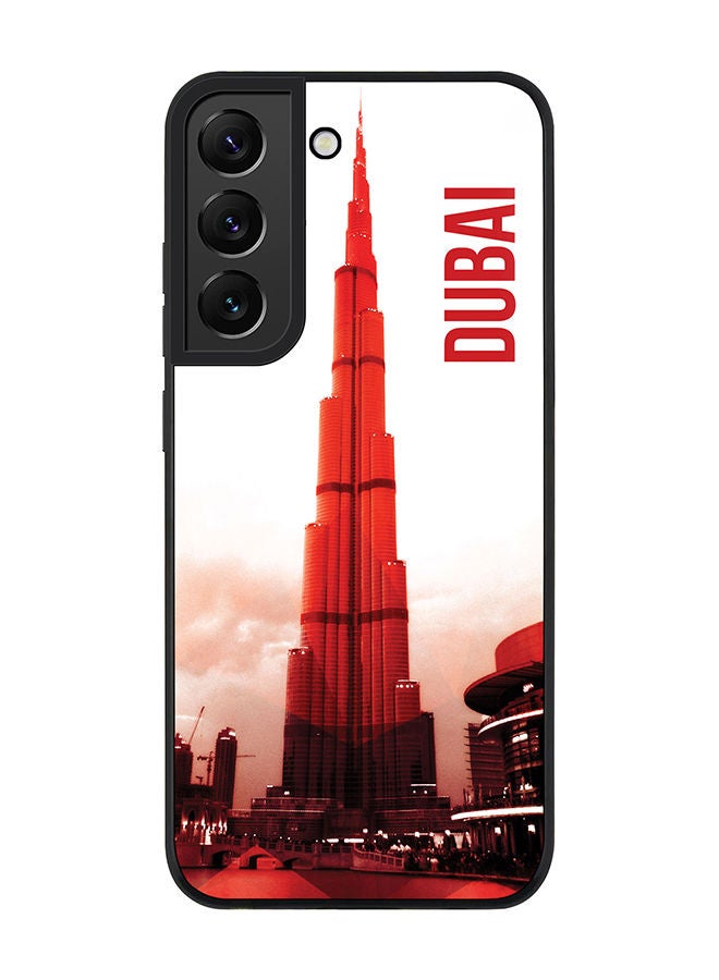 Stylizedd Rugged Black edge case for Samsung Galaxy S21 FE 5G Slim fit Soft Case Flexible Rubber Edges Anti Drop TPU Gel Thin Cover - Dubai - The Burj - Image 1