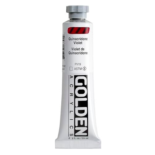 Golden Heavy Body Acrylic Paint, 2-Ounce, Quinacridone Violet - Image 1