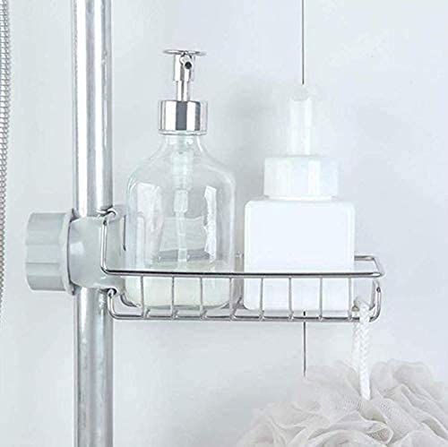 Keshal keshal Stainless Steel Kitchen and Bathroom Faucet Soap Scrubbers Sponge Holder Rack Hanging Sink Organizer Caddy Rack Towel Holder Faucet Caddy for Bathroom - Image 4