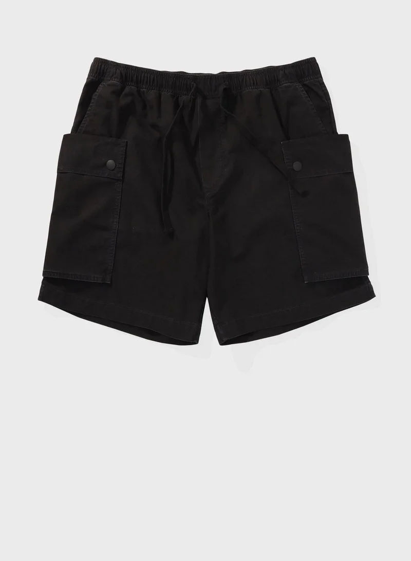 American Eagle Linen Blend Cargo Shorts