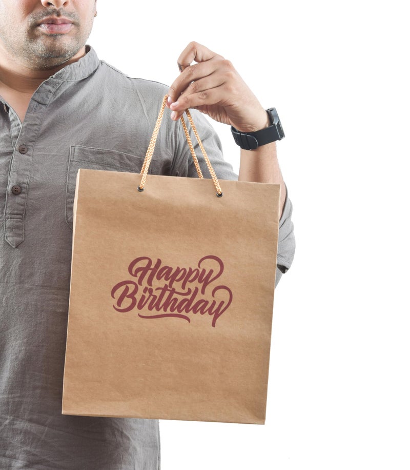 PPJ ® -HAPPY BIRTHDAY (10 Pcs.) PAPER CARRY BAG, 10 Inch X 12 Inch X 4 Inch (200 GSM) RETURN GIFT/HAPPY BIRTHDAY/RETURN GIFTS/GIFTS/GIFT BAGS/GIFT COVERS (Pack of 10) - Image 5