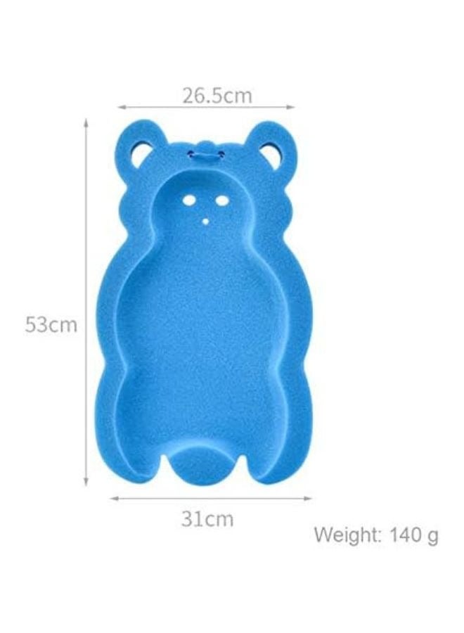 Turtees® Baby bath Holder bath sponge Non-slip Bed Infant Shower Sponge Cushion Bath Mat Newborn Baby Shower Nets Bath Pad Universal Portable Shower Cushion (Blue) - Image 3