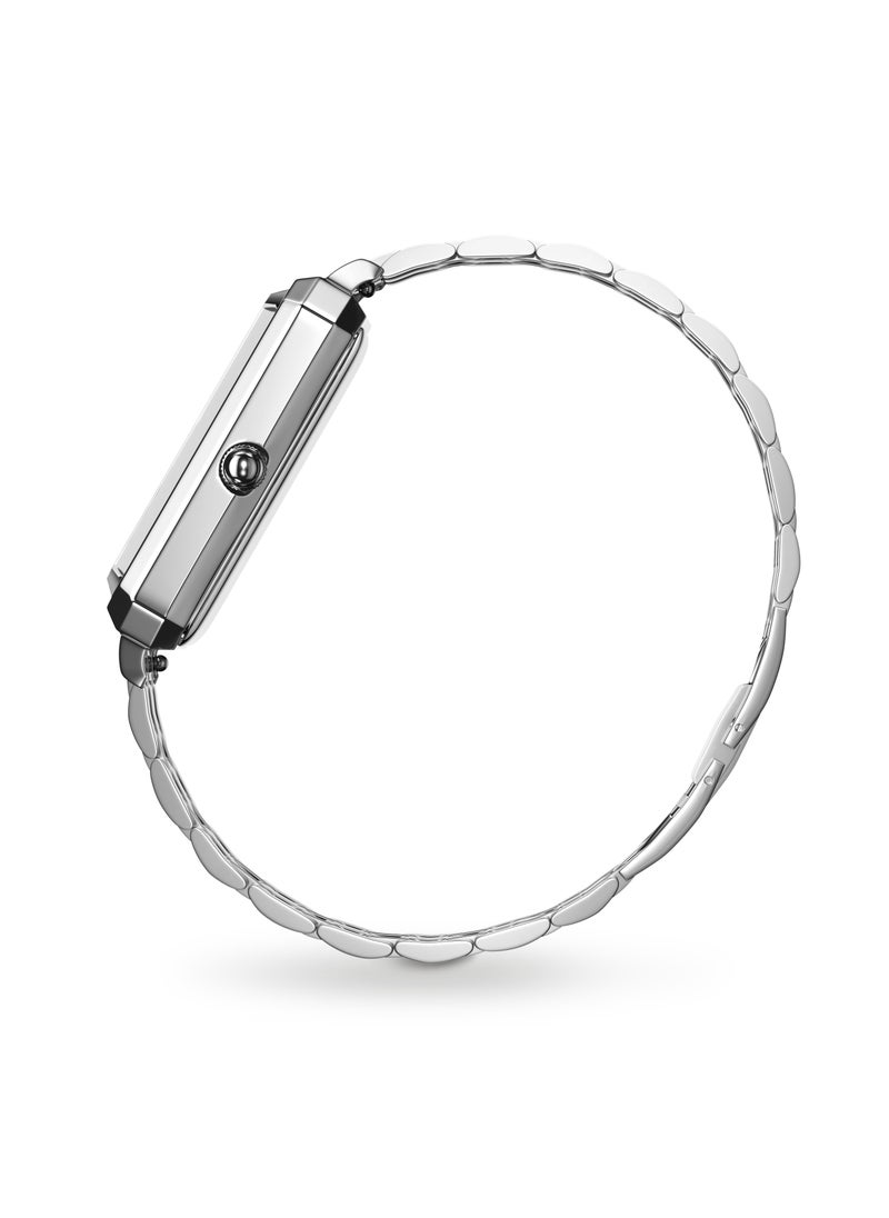 RoseField - Rosefield Octagon White Sunray Steel Silver Women Watch - OCWSS-O41 - Image 1