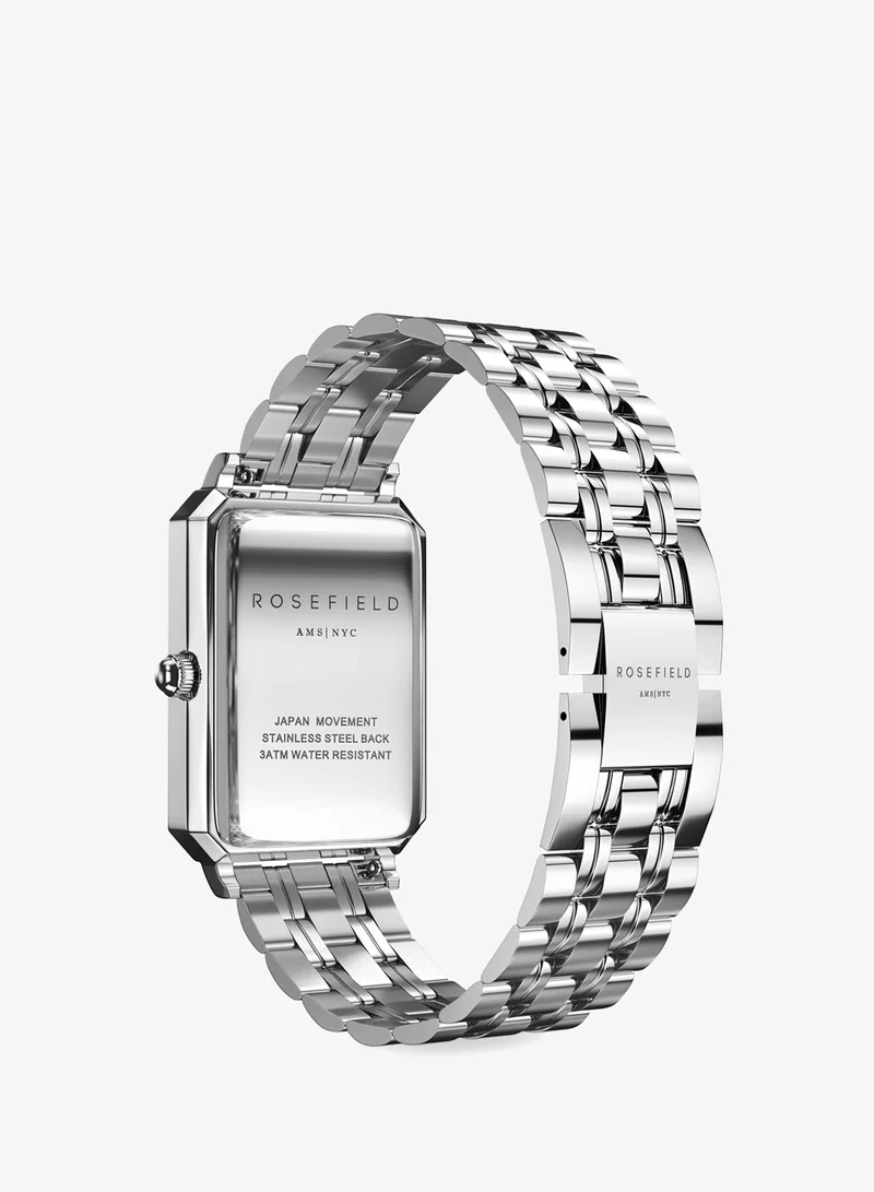 Rosefield  Rosefield Octagon White Sunray Steel Silver Women Watch - OCWSS-O41 for Women | Best Price UAE