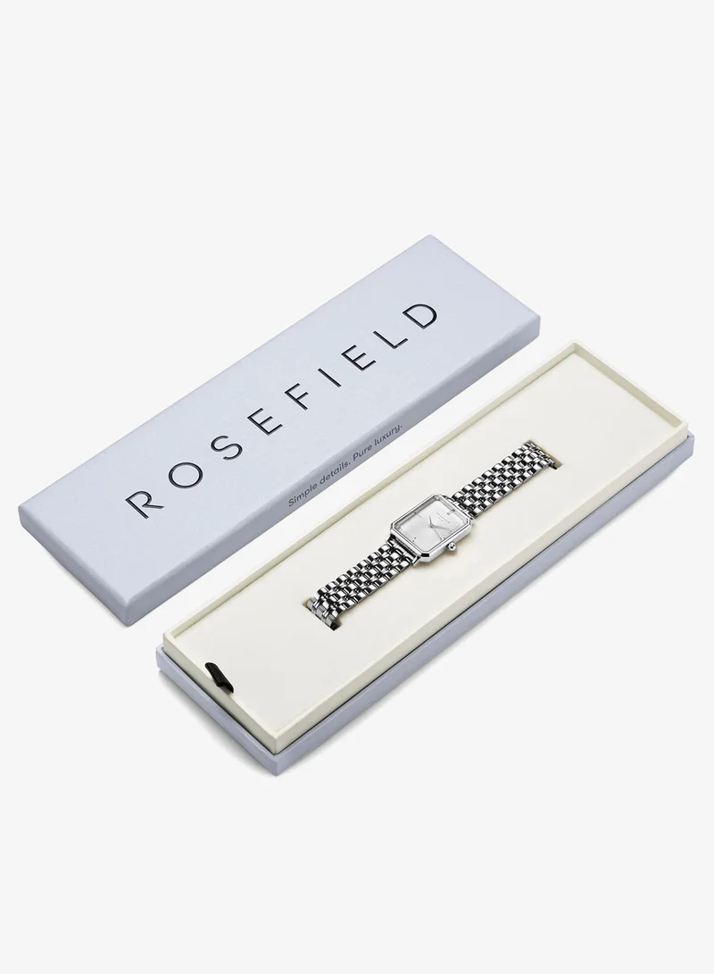 Rosefield  Rosefield Octagon White Sunray Steel Silver Women Watch - OCWSS-O41 for Women | Best Price UAE
