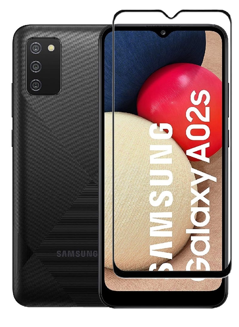 AINA Tempered Glass Screen Protector 5D Designed For Samsung Galaxy A02s Full Glue Edge to Edge Full Screen Coverage And Bubble Free - Image 1