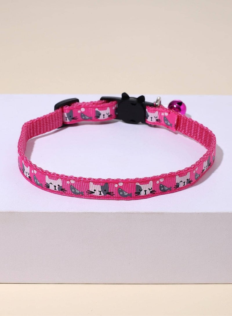 Indoor Cat Collar with Bell and Cute Charm -pink - Image 2