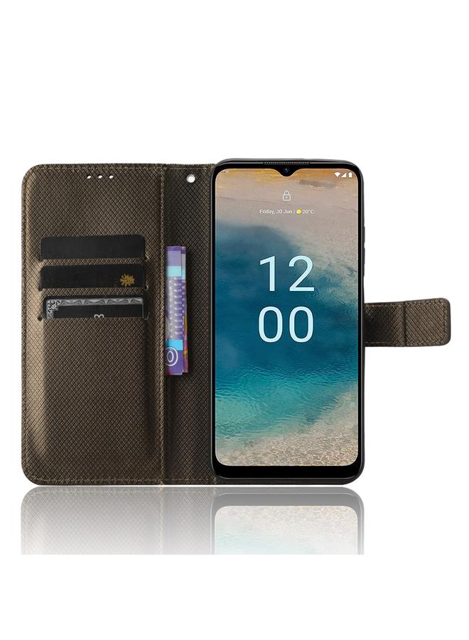 اس-توب جراب لهاتف Nokia G22 4G مصنوع من الجلد بتصميم ماسي - Image 4