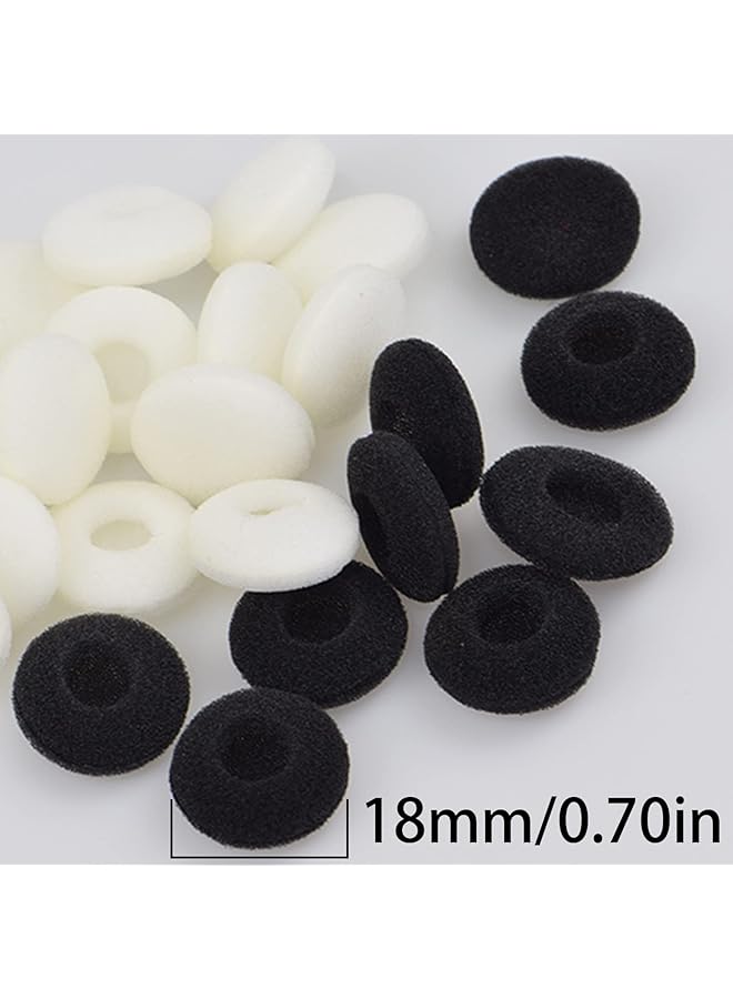 erorex 24 Pcs Of Foam Earplugs Ear Pads Earplugs Replacement Sponge Sleeve Replacement Earphones Mp3 Mp4 Stereo Headset Black） - Image 2
