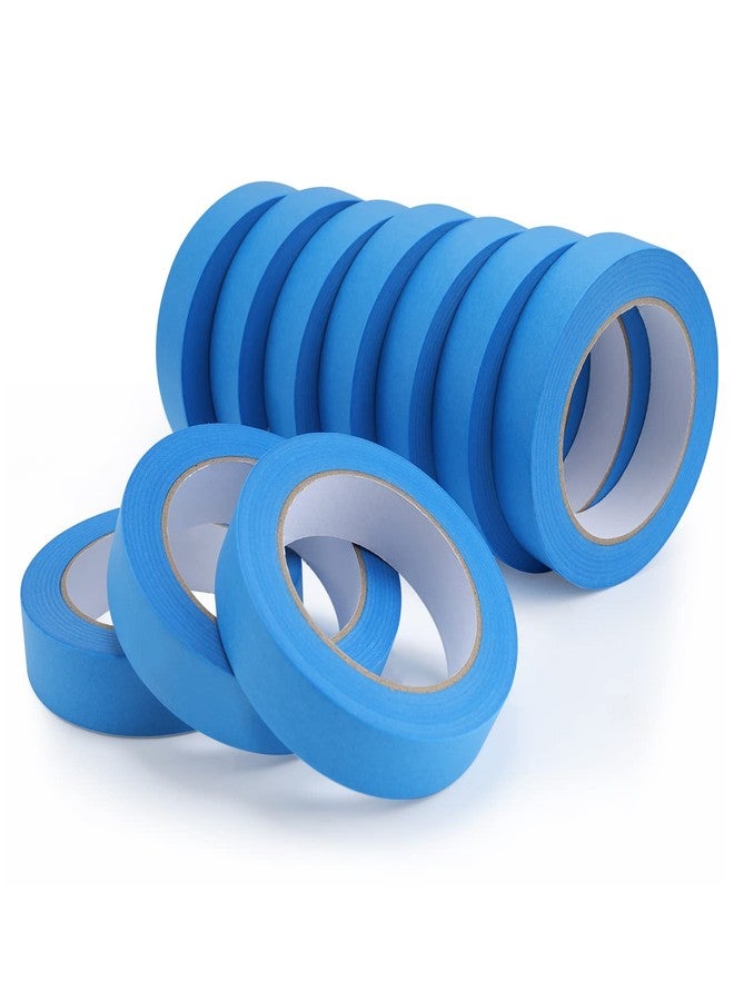 Lichamp شريط لاصق أزرق من Lichamp للرسامين، عبوة من 10 قطع، 0.95 بوصة × 55 ياردة، شريط لاصق أزرق قابل للغسل، للطلاء على الجدران والحرف اليدوية - Image 1