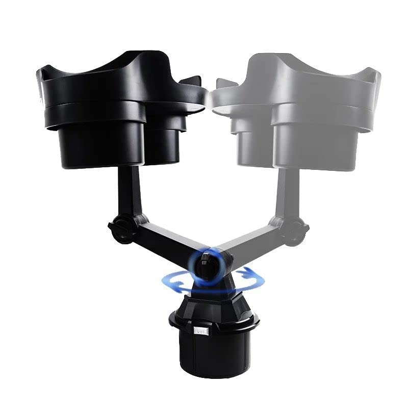 Olpad Oplad Car Cup Holder Tray Car Cup Holder Expander Adapter Car Tray for Eating Expandable Cup Holder for Car Tray Table Swivel Adjustable with Extra Phone Slot Suitable for Most Cars and Trucks - Image 2
